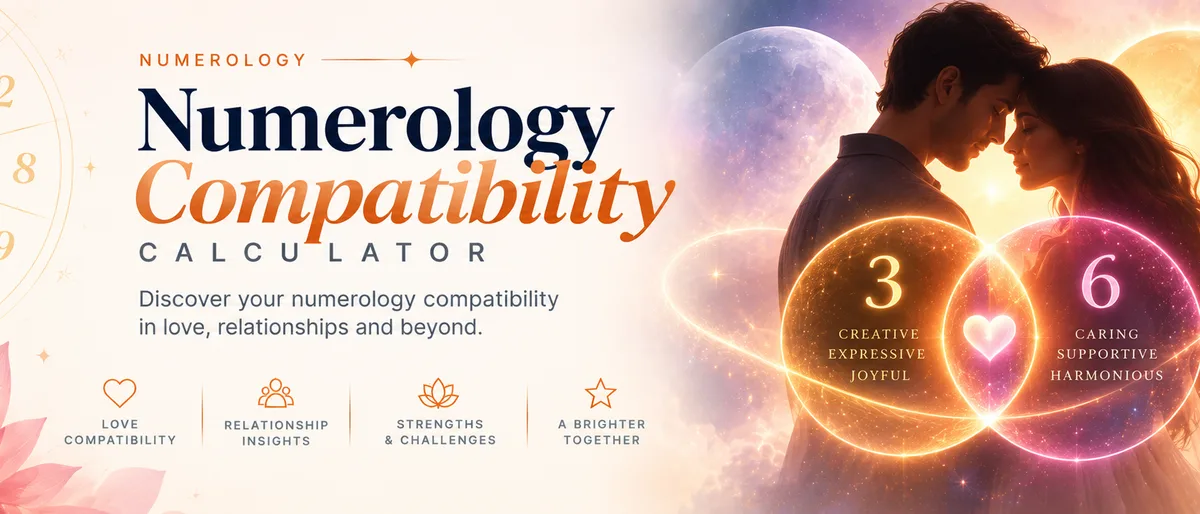 Numerology Compatibility Calculator: discover your numerology compatibility in love, relationships and beyond
